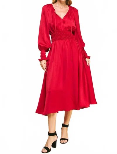 Pinch Coi Dress In Red