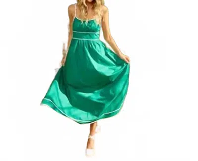 Pinch Emerald Breeze Midi Dress In Green