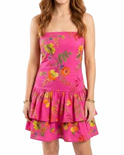 Pinch Fiesta Ruffle Mini Dress In Pink
