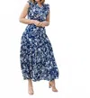 Pinch Floral Print Maxi Dress In Navy In Blue