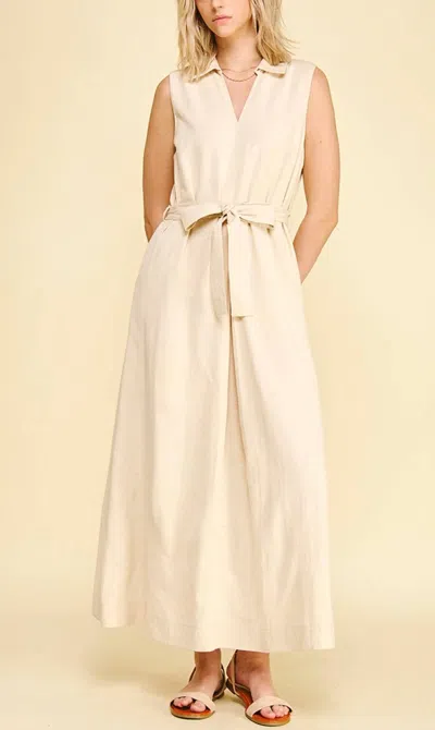 Pinch Linen Maxi Dress In Tan In Multi
