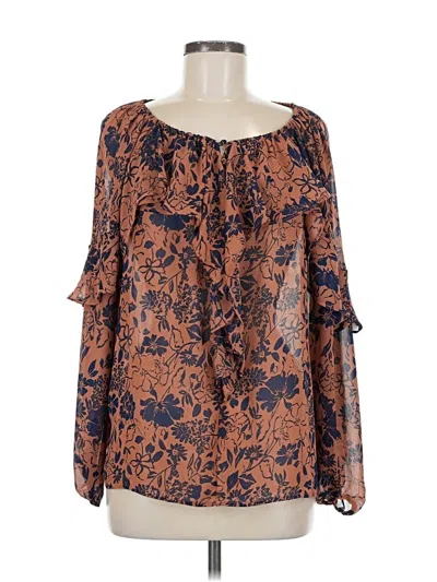 Pre-owned Pinch Long Sleeve Blouse In Brown
