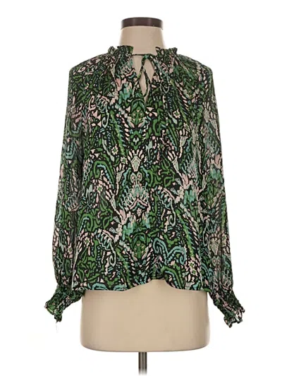 Pre-owned Pinch Long Sleeve Blouse In Green