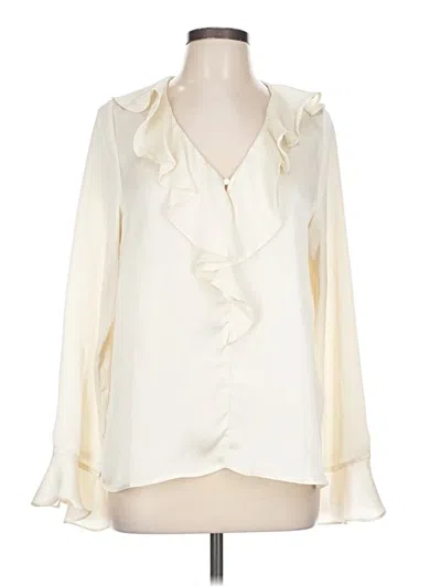 Pre-owned Pinch Long Sleeve Blouse In White