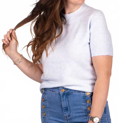 Pinch Lush And Light Sweater Tee In Blue