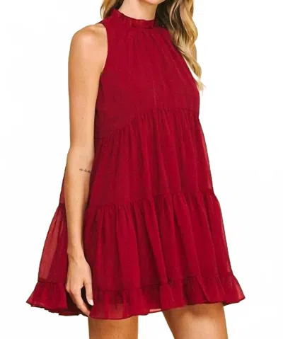 Pinch Mini Dress In Red