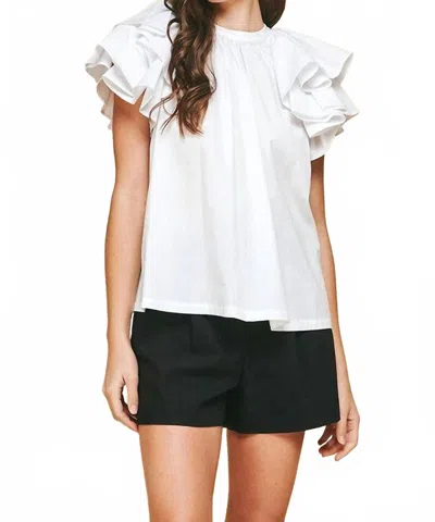Pinch My What Big Sleeves You Have Blouse In White