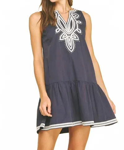 Pinch Preslee Mini Dress In Ink In Blue