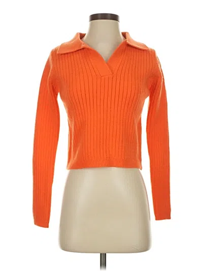 Pinch Pullover Sweater In Orange