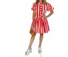 Pinch Striped Mini Dress In Red In Red