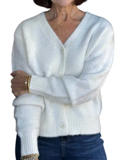 Pinch Shining Star Cardigan In White