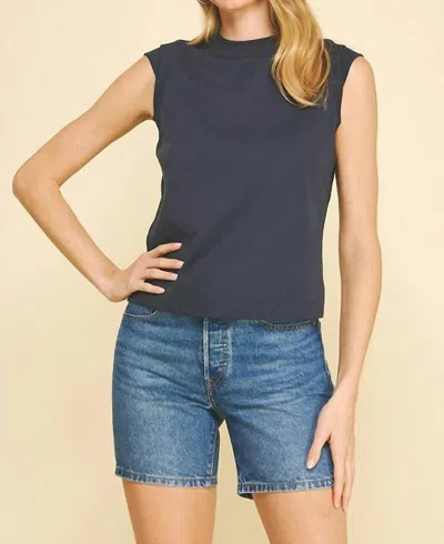 Pinch The Easy Breezy Overlap Top In Navy