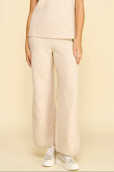 Pinch Women's "joy To The World" Pants In Oatmeal In Neutral