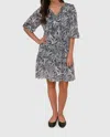 Pine Apparel Arrayed In Crochet Dress In Black In Black