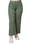 Pine Apparel Mid-rise Stretch Twill Pant In Martini Olive In Green