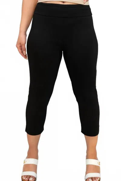 Pine Apparel Millennium Capri Pant In Black