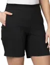 Pine Apparel Pull On Shorts In Ink In Black