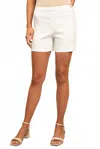 Pine Apparel Pull On Shorts In White In White