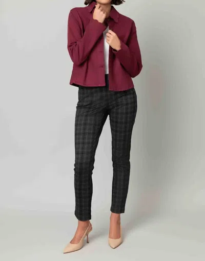 Pine Apparel Spin Me Around Jacket In Malbec In Red