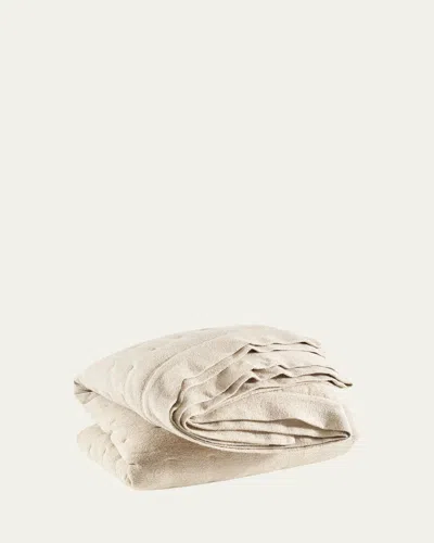 Pine Cone Hill Jonah Linen Full/queen Quilt In Natural