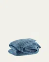 Pine Cone Hill Parisienne Velvet King Quilt, Slate In Slate