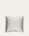 Pine Cone Hill Puff Tencel Euro Sham, Gray In Grey