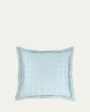 Pine Cone Hill Puff Tencel Euro Sham, Robin's Egg Blue In Robin's Egg Blue