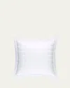 Pine Cone Hill Puff Tencel Euro Sham, White In White