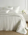 Pine Cone Hill Puff Tencel King Euro Sham, Ivory In Ivory