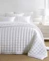 Pine Cone Hill Puff Tencel King Euro Sham, White In White