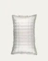 Pine Cone Hill Puff Tencel King Sham, Gray In Grey