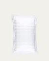 Pine Cone Hill Puff Tencel King Sham, White In White