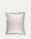 Pine Cone Hill Puff Tencel Standard Sham, Gray In Grey