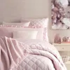 Pine Cone Hill Quilted Silken Solid Coverlet - Full/queen In Slipper Pink
