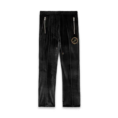Pine Los Angeles Men's Pleated Velour Sweatpants-black