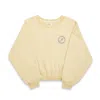 Pine Los Angeles Yellow / Orange Oversized Crewneck Sweatshirt-yellow In Yellow/orange