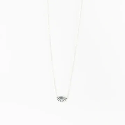 Pineapple Island Bali Sun Charm Necklace In Metallic