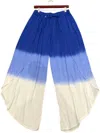 Pineapple Women's Egypt Ruffle Pants In Ombre Blue In Blue
