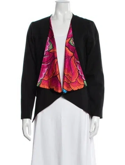 Pre-owned Pineda Covalin Floral Print Jacket In White