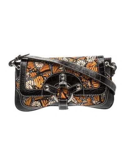 Pre-owned Pineda Covalin Leather Top Handle Bag In Multi