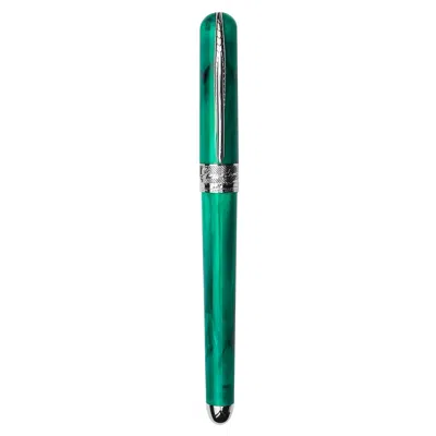 Pre-owned Pineider Avatar Ur Abalone Green Fountain Pen