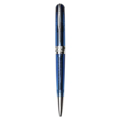 Pre-owned Pineider Avatar Ur Blue Ballpoint Pen