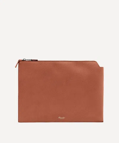 Pineider Grained Leather Document Pouch