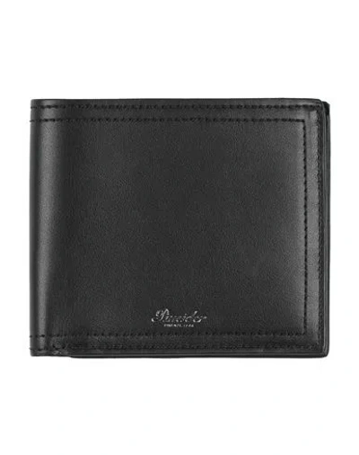 Pineider Man Wallet Black Size - Leather
