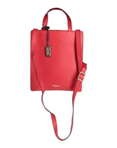 Pineider Woman Handbag Red Size - Soft Leather