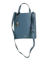 Pineider Woman Handbag Slate Blue Size - Soft Leather