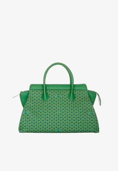 Pinel Et Pinel Medium Patti Coated Canvas Top Handle Bag