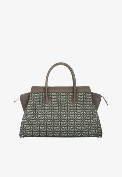 Pinel Et Pinel Medium Patti Coated Canvas Top Handle Bag