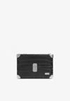 Pinel Et Pinel Mini Malle Croc-embossed Leather Cigar Humidor