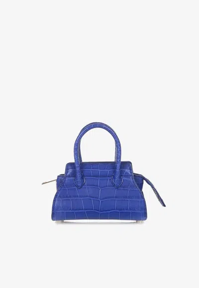 Pinel Et Pinel Mini Patti Croc-embossed Leather Top Handle Bag